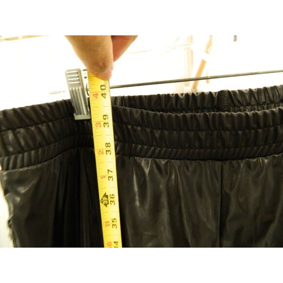 Victoria Sport Metallic Black Shiny Windbreaker Pants Large Victoria's Secret - Picture 8 of 10